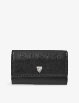 ASPINAL OF LONDON Branded Leather Business Card Holder