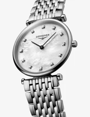 LONGINES La Grande Classique Mother-Of-Pearl Stainless-Steel And 0.081ct Diamond Quartz Watch detail 2
