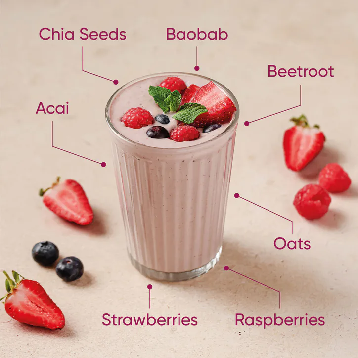 Naturya Balanced Protein Superfood Shake Mixed Berry 550g detail 3