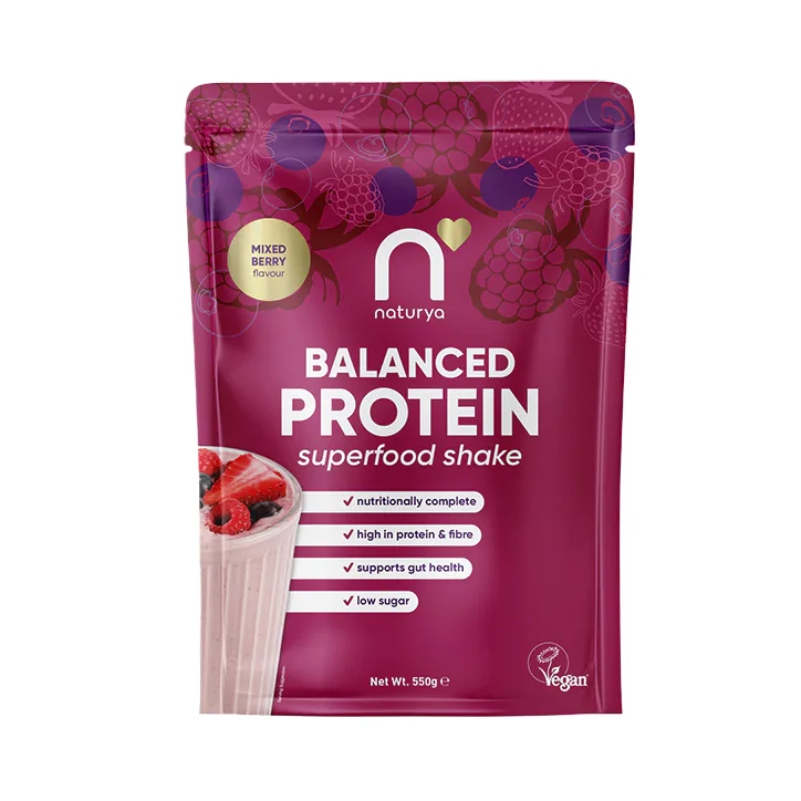 Naturya Balanced Protein Superfood Shake Mixed Berry 550g