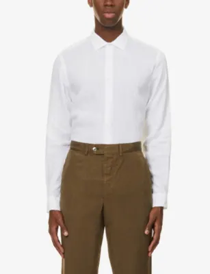 ORLEBAR BROWN Giles regular-fit linen shirt detail 3