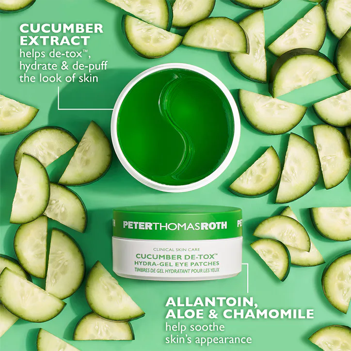 Peter Thomas Roth Cucumber De-Tox Hydra-Gel Eye Patches 60 Pads detail 2