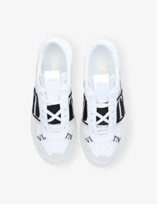 VALENTINO GARAVANI VL7N logo-strap leather low-top trainers - EUR 46 / 12 UK MEN in WHITE/BLK, additional product view 2