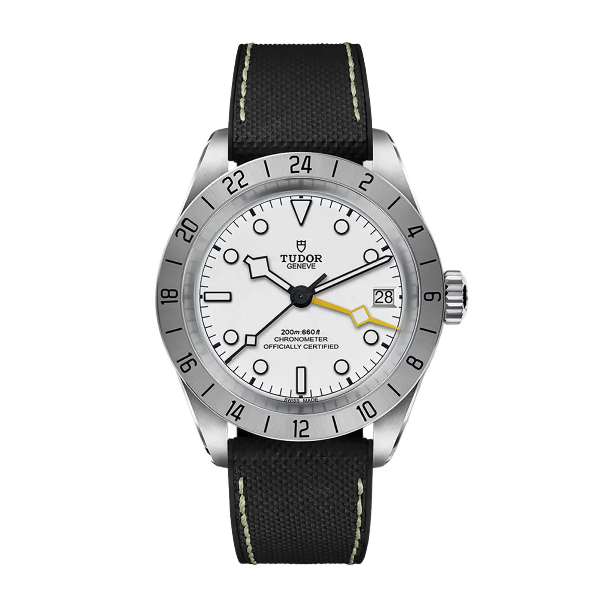 Tudor Black Bay Pro 39mm Steel Case Hybrid Rubber And Leather Strap