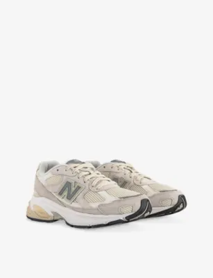 NEW BALANCE 2010 Mesh and Faux-Leather Trainers - 8 in TIMBERWOLF TURTLEDOVE, additional product view 3
