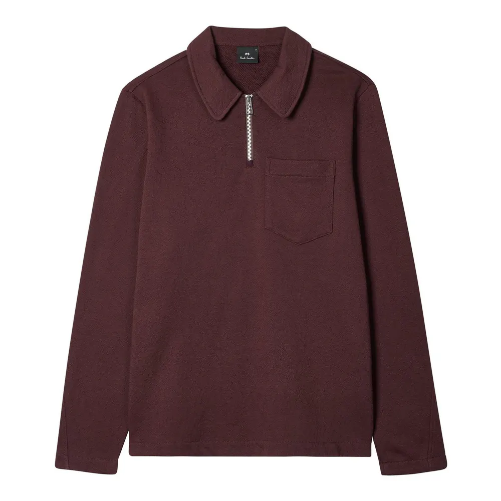 PS Paul Smith Men's Flower 1/2 Zip Fleece