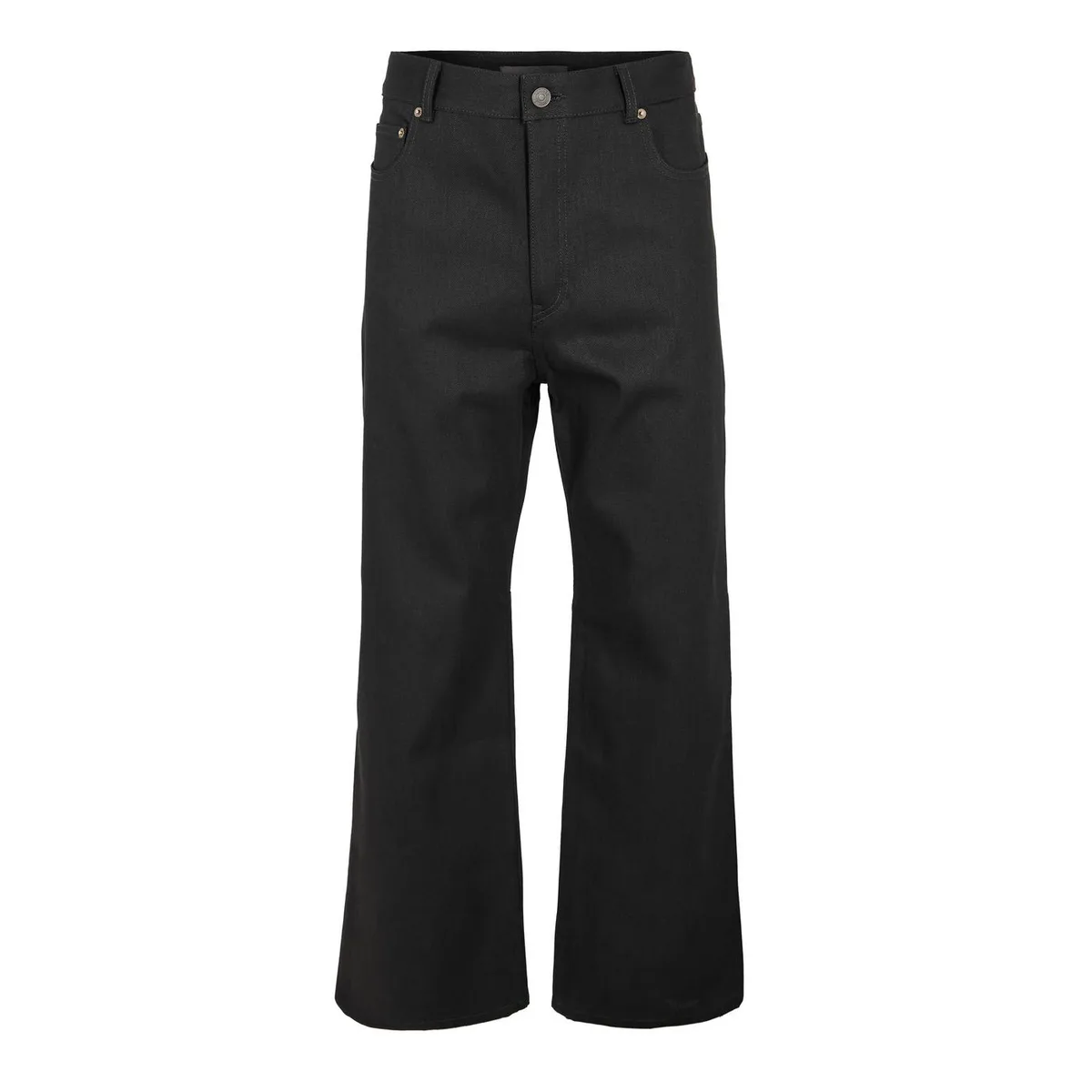 Balenciaga Men's Bal Curved Knee Closed Hem Fleece Joggers