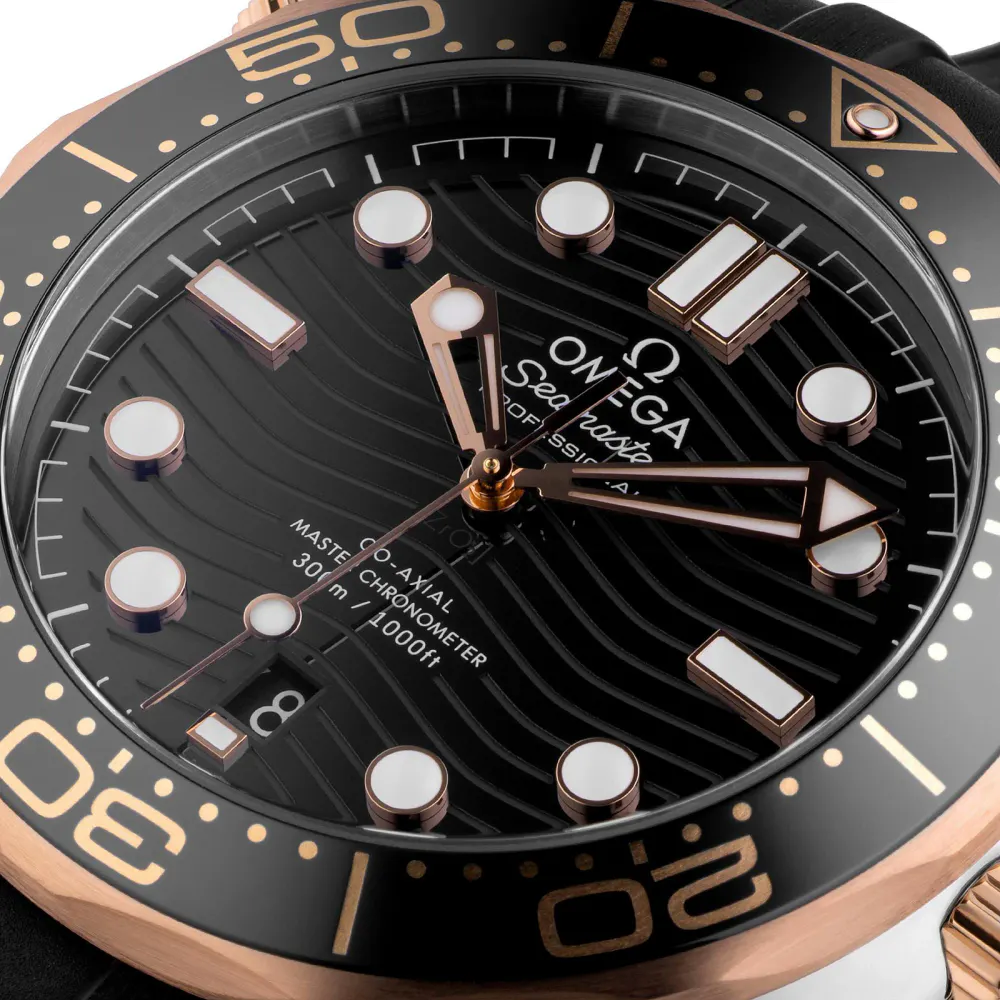 Omega Seamaster Diver 300 Mens Watch in Black, additional product view 3