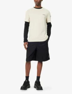 MONCLER Split-Logo Badge Cotton T-shirt detail 2