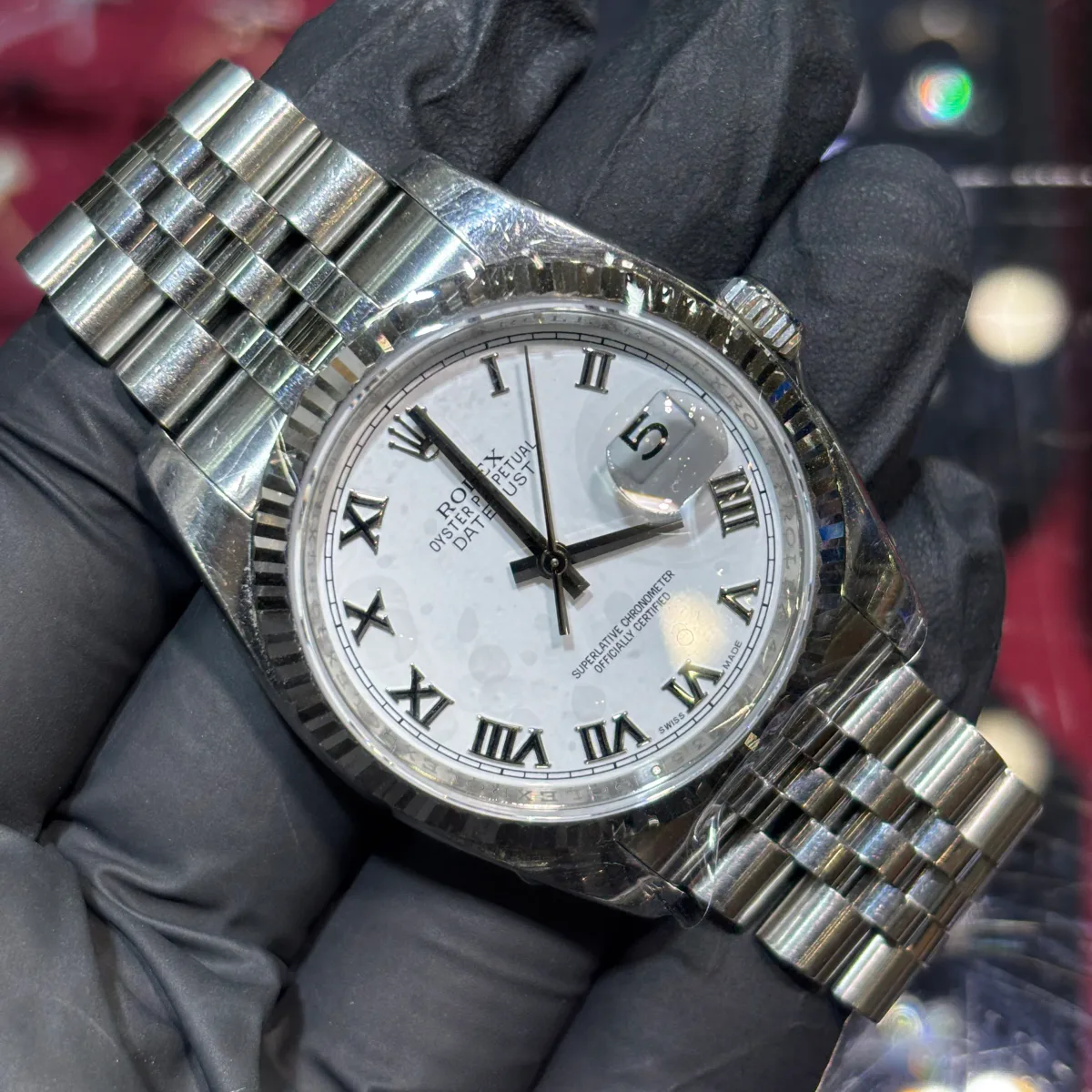 ANKUR - For Him WATCHES Rolex Datejust 36mm | Oystersteel | White Roman Dial – Watch