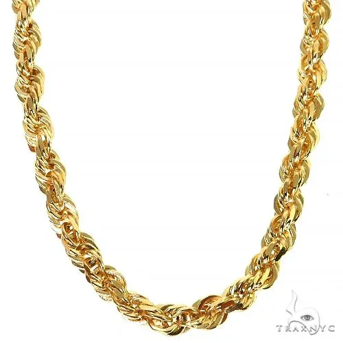 JALGAS - AMERICAS GOLD 14K Yellow Gold Solid Rope Chain 7mm 70139 in 22 Inches – Chain