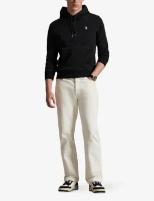 POLO RALPH LAUREN Logo-Embroidered Pouch-Pocket Cotton-Blend Hoody detail 2