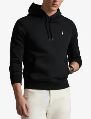 POLO RALPH LAUREN Logo-Embroidered Pouch-Pocket Cotton-Blend Hoody detail 3