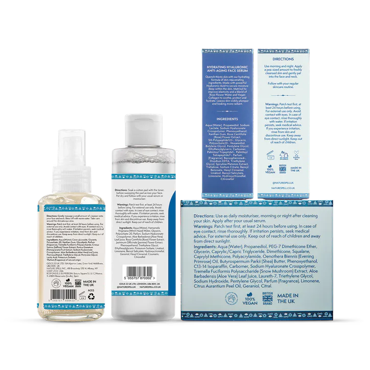 Nature Spell Hydrating Hyaluronic + Snow Mushroom Skincare Set, additional product view 2