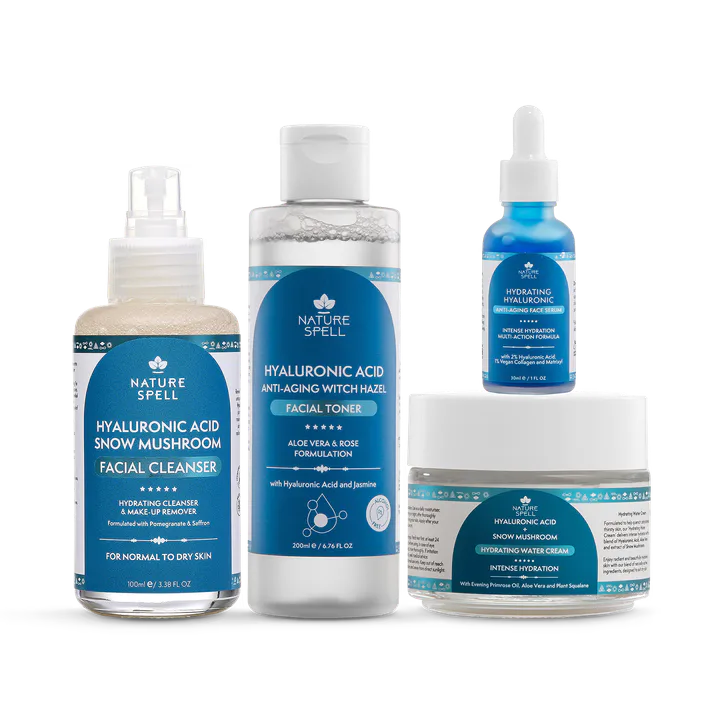 Nature Spell Hydrating Hyaluronic + Snow Mushroom Skincare Set