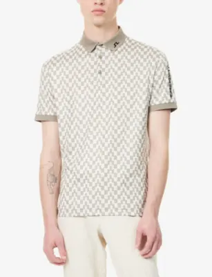 J.LINDEBERG Tour Tech-Print Woven Polo Shirt detail 3