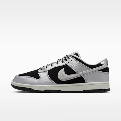 Nike Dunk Low Retro Men's Shoes - Metallic Silver/Black/Sail/Metallic Silver