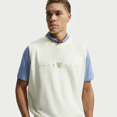Nike Fairway Fresh Men's Dri-FIT Oversized Golf Wind Vest - Sail/Limestone