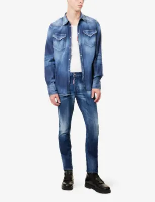 DSQUARED2 Slim-Leg Skater Denim Jeans detail 2