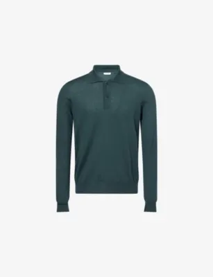 THE ROW Selio Long-Sleeve Knitted Cashmere Polo Top