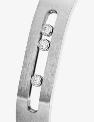 MESSIKA Move Titanium And 0.23ct Diamond Bangle Bracelet - XS detail 3
