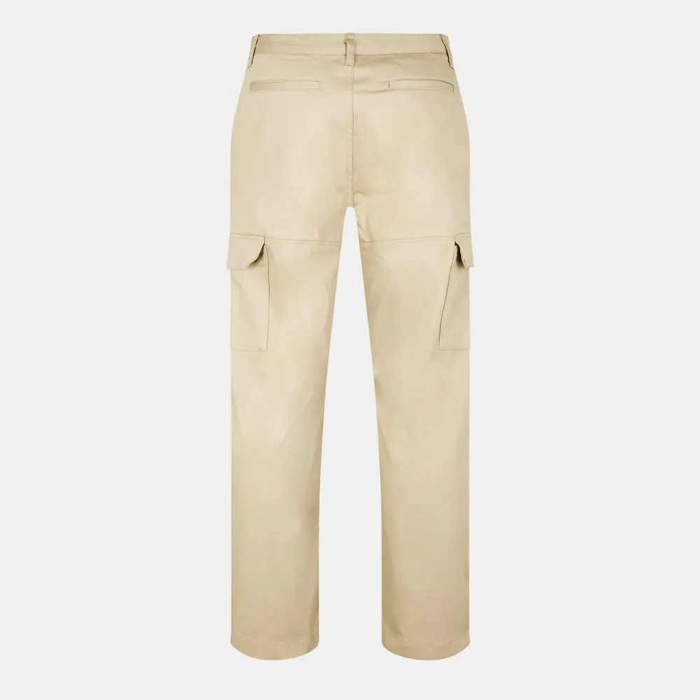 Daily Paper Men's Relaxed Fit Cargo Trousers in Twill Beige, additional product view 2