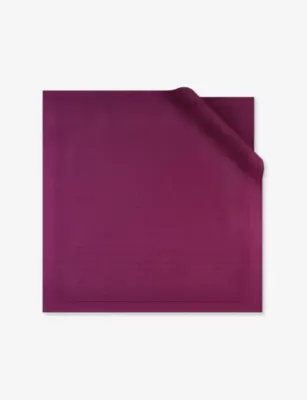 BVLGARI Lett Mx Voile Square Printed Silk Scarf