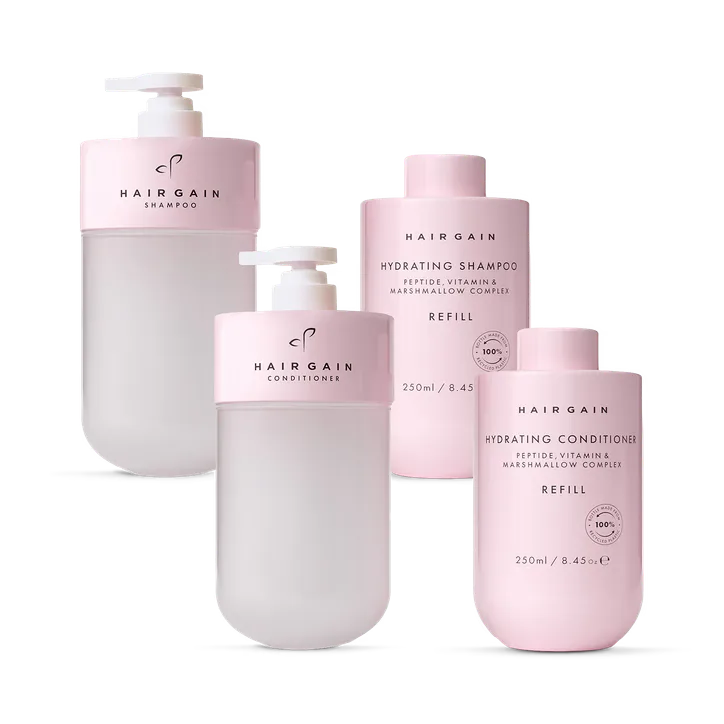 Hair Gain Shampoo & Conditioner Starter Kit Bundle