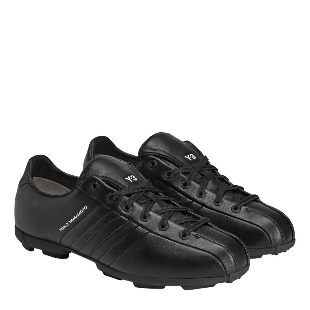 Y3 Men's Field Low-Top Trainers in Black/Black, additional product view 3
