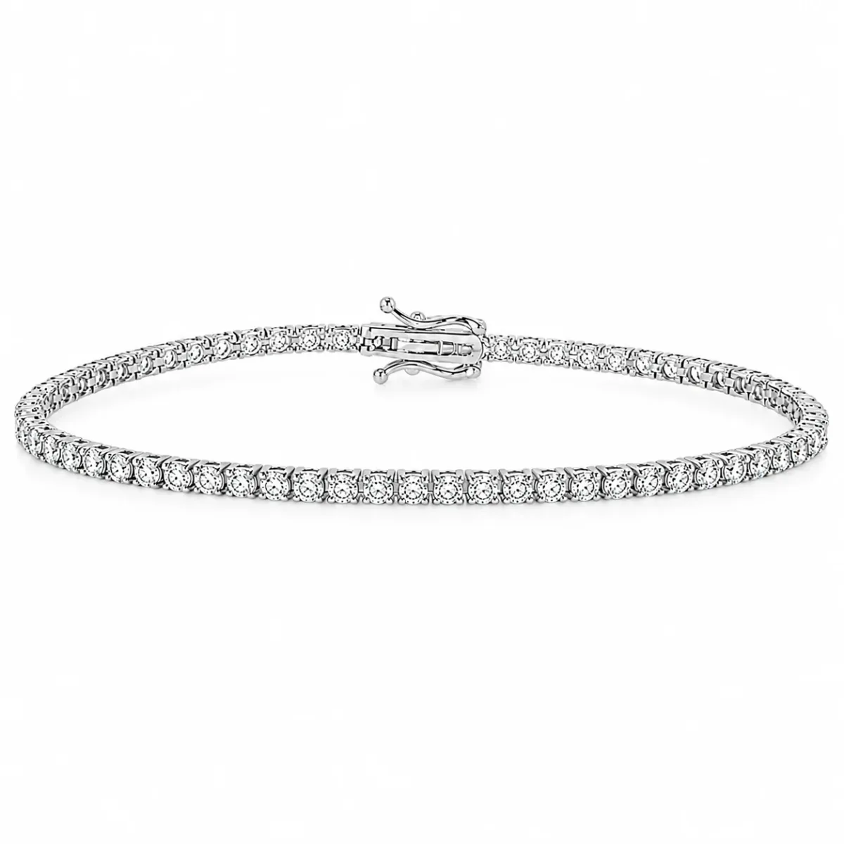 AHMED - MOON JEWELRY 4 Pt Natural Diamond Tennis Bracelet 71683