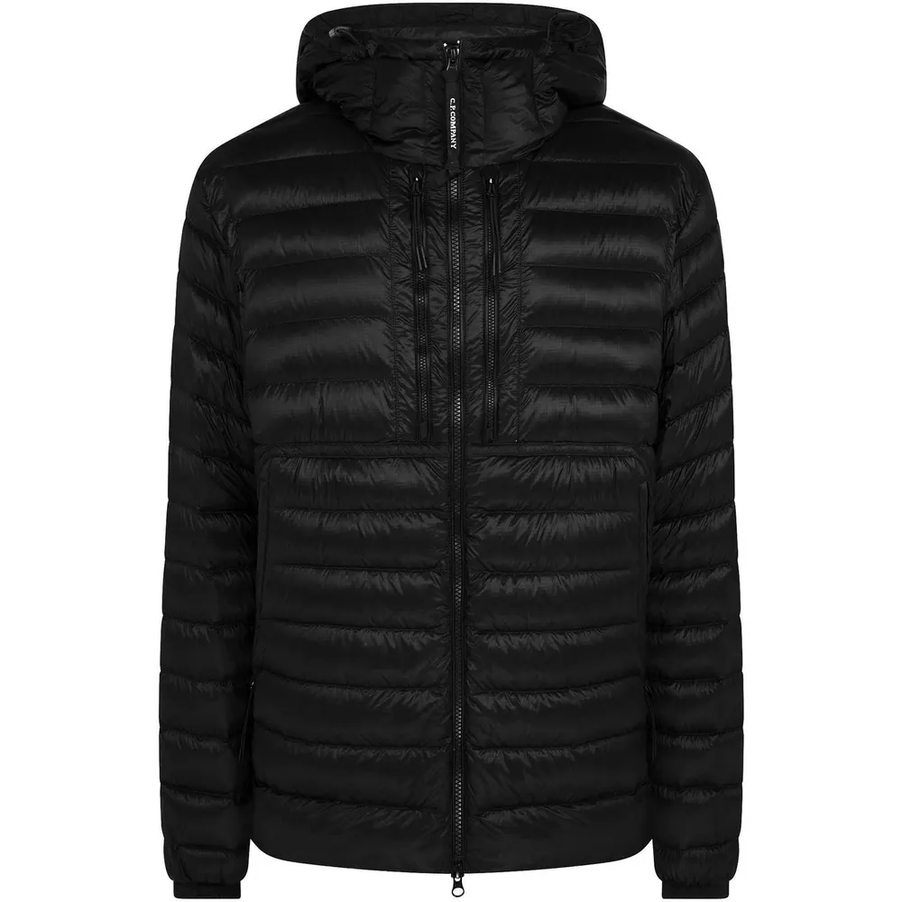 CP Company Men's D.D. Shell Goggle Duck Down Waterproof Windproof Hooded Short Puffer Jacket