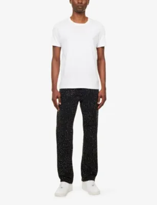 TRUE RELIGION Crystal Bobby Big T Embellished Denim Jeans detail 2