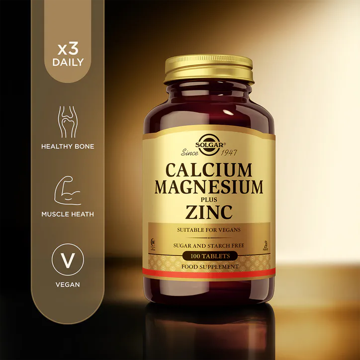 Solgar Calcium Magnesium plus Zinc 100 Tablets detail 2