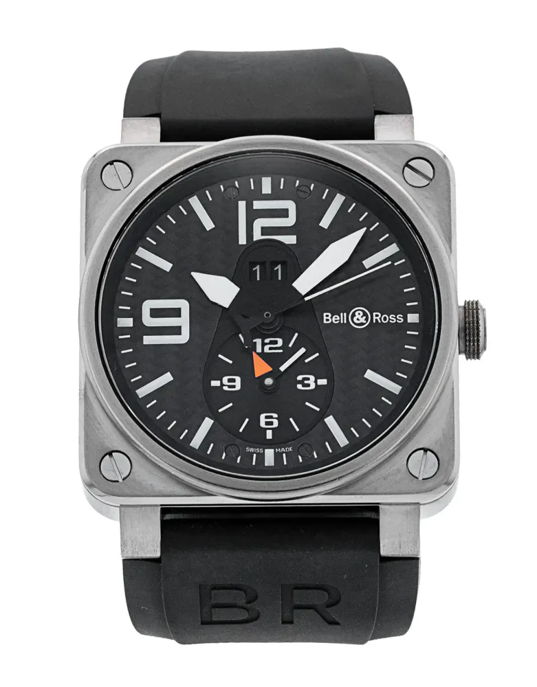 Bell and Ross BR03-51 GMT BR03-51-T — 2010 — Excellent in Black Carbon Arabic – Pre-owned watches