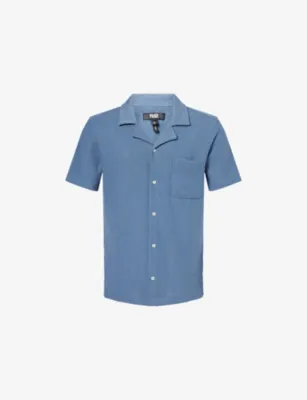 PAIGE Oliver Short-Sleeve Cotton-Blend Shirt