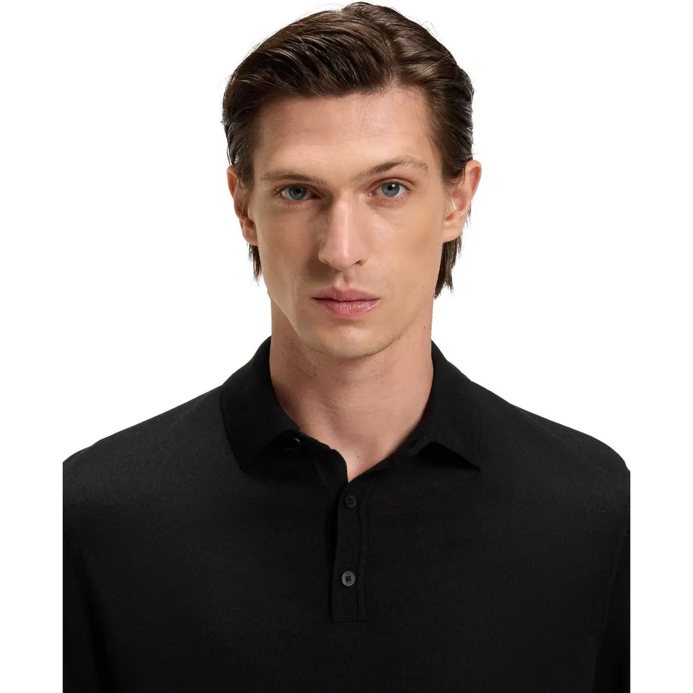 Boss Men's Lancione Long-Sleeve Polo detail 3