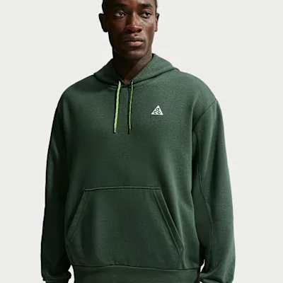 Nike ACG 'Magic Hour' Men's Dri-FIT Trail Hoodie - Fir/Volt Ice/Summit White in Fir/Volt Ice/Summit White – Nike men's and unisex