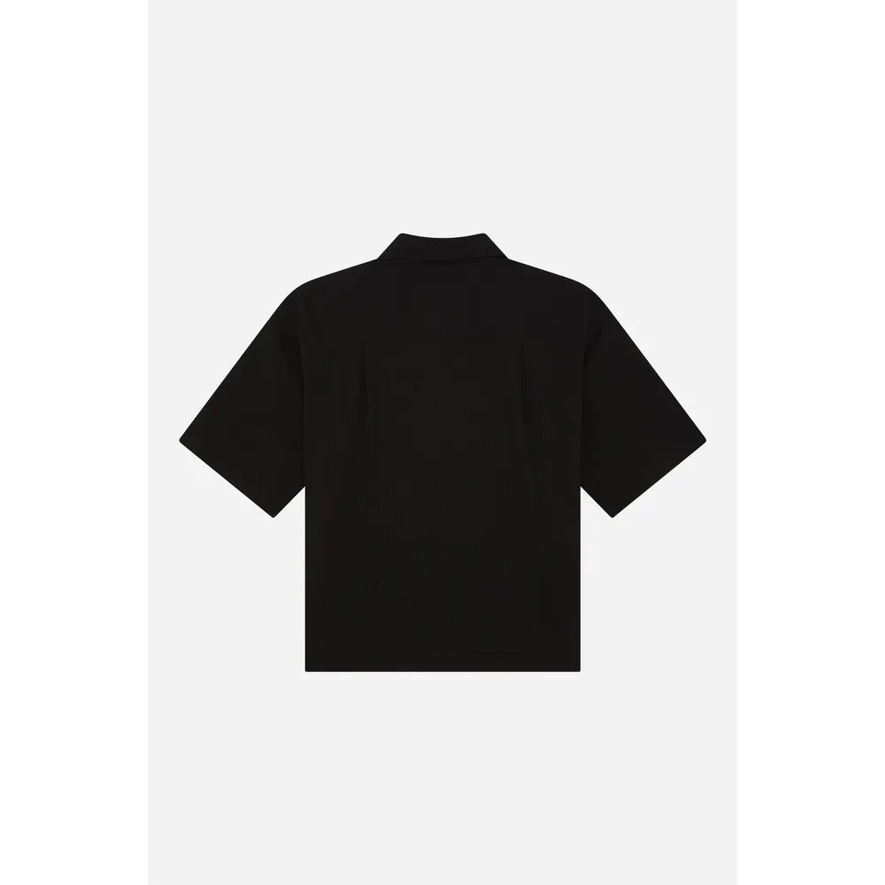 about:blank Men's Short Sleeve Plain Shirt detail 2