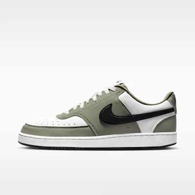 Nike Court Vision Low Men's Shoes - Summit White/Silver Sage/Black