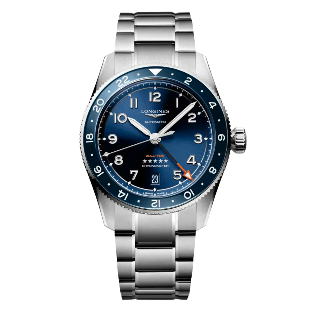 Longines Spirit Avigation 39mm Mens Watch Blue