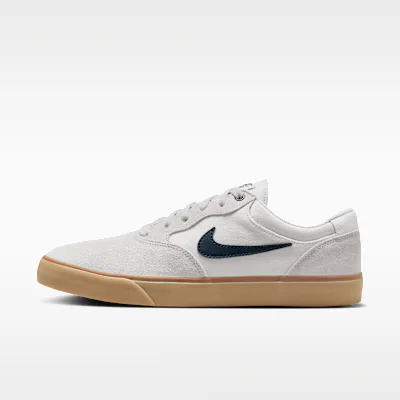 Nike SB Chron 2 Skate Shoe - Vast Grey/Dark Russet/Gum Light Brown/Armoury Navy