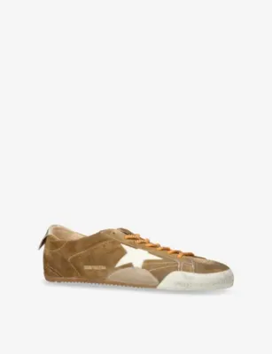 GOLDEN GOOSE True-Star Suede Low-Top Trainers - EUR 44 / 10 UK MEN in TAN COMB, additional product view 3