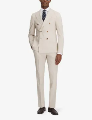REISS Belmont slim-fit stretch woven-blend blazer detail 2