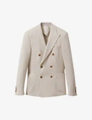 REISS Belmont slim-fit stretch woven-blend blazer