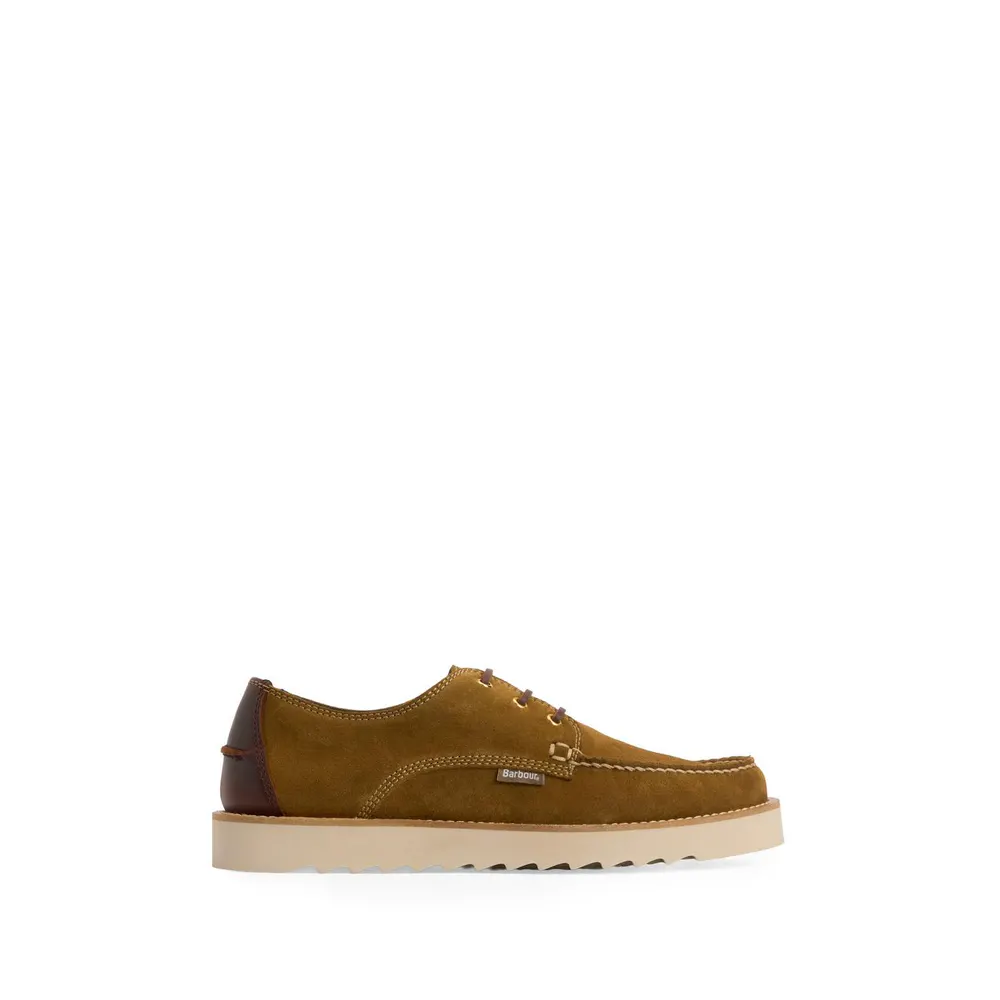 Barbour Mens Aydon Derby Shoes in BR13 Tffe Suede – Footwear
