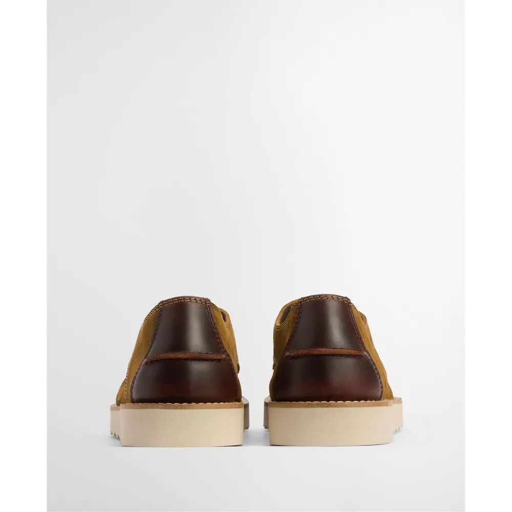 Barbour Mens Aydon Derby Shoes in BR13 Tffe Suede, additional product view 3