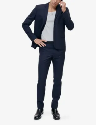 THE KOOPLES Straight-cut single-breasted wool blazer detail 2