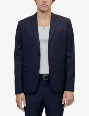 THE KOOPLES Straight-cut single-breasted wool blazer detail 3