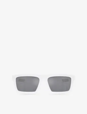 PRADA LINEA ROSSA PS 02ZSU Rectangle-Frame Acetate Sunglasses