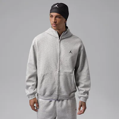 Jordan Sport Hoop Fleece Men's Dri-FIT Full-Zip Hoodie - Grey Heather